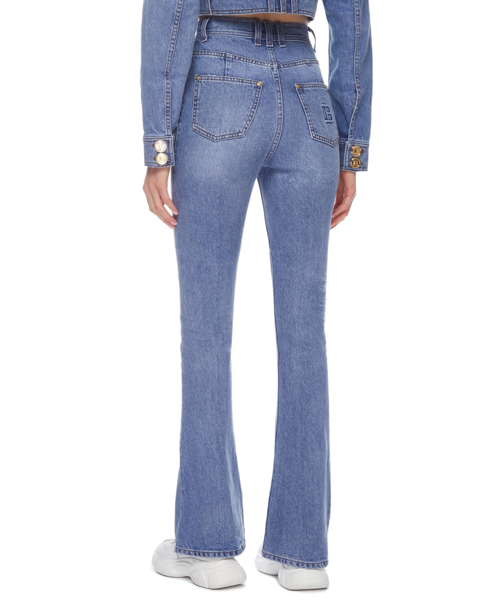 Джинсы Balmain VF0MJ025D113, голубой цвет • Купить в интернет-магазине Kameron