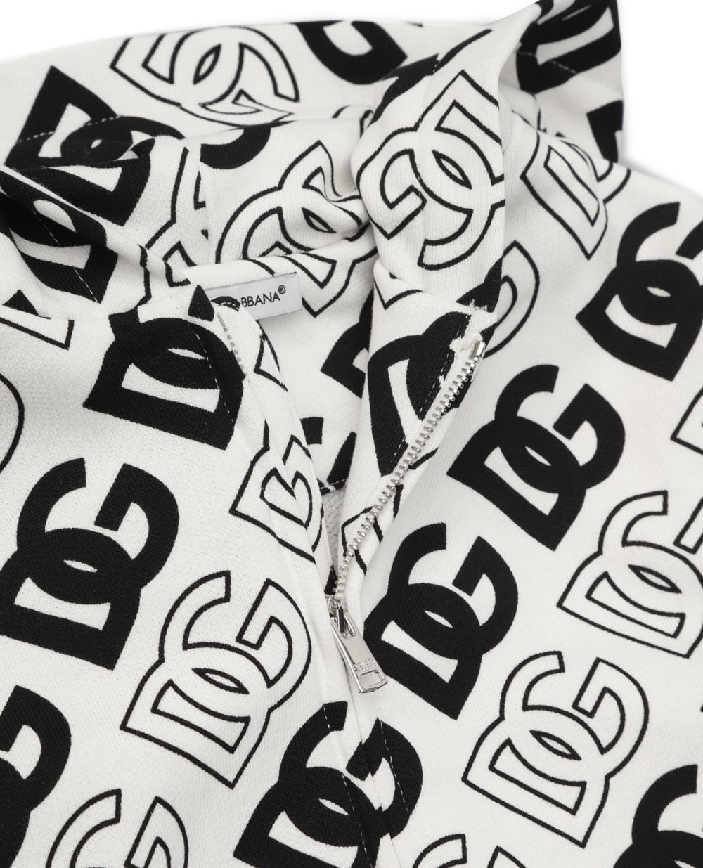 Детское худи (костюм) Dolce&Gabbana Kids L4JWCK-HS7KD-S, белый цвет • Купить в интернет-магазине Kameron