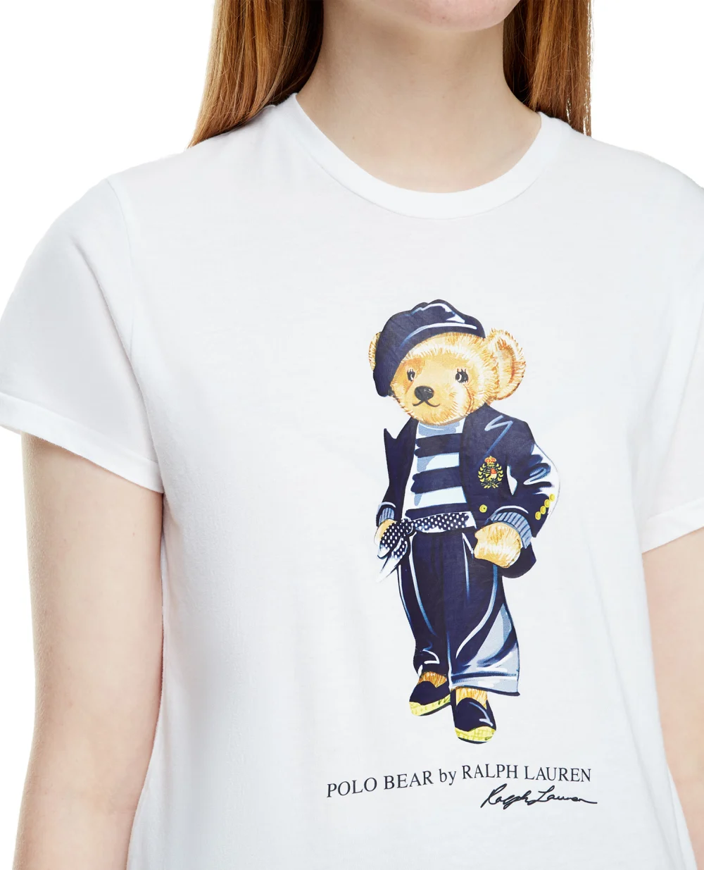 футболка Polo Ralph Lauren 211863428001, белый цвет • Купить в интернет-магазине Kameron