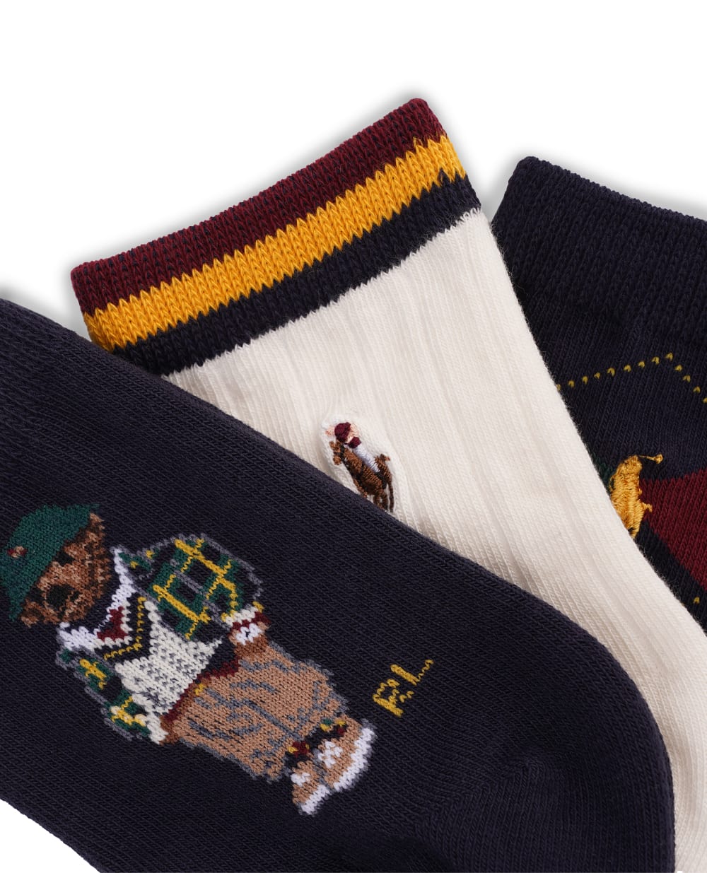 Детские носки Polo Bear (3 пары) Polo Ralph Lauren Kids 442927569001, разноцветный цвет • Купить в интернет-магазине Kameron