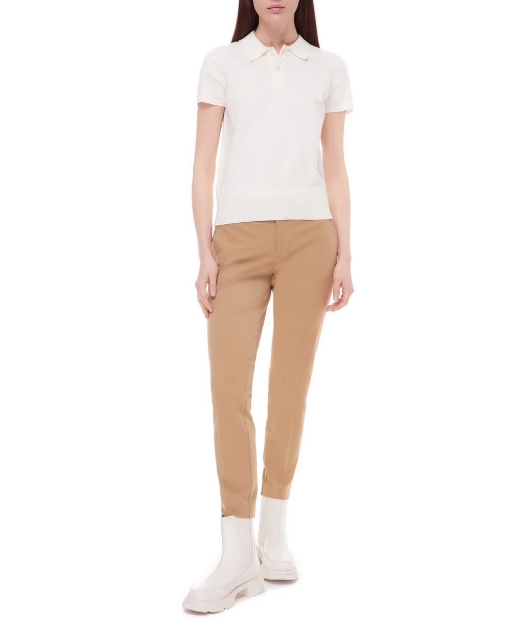 Поло Polo Ralph Lauren 211856725002, белый цвет • Купить в интернет-магазине Kameron
