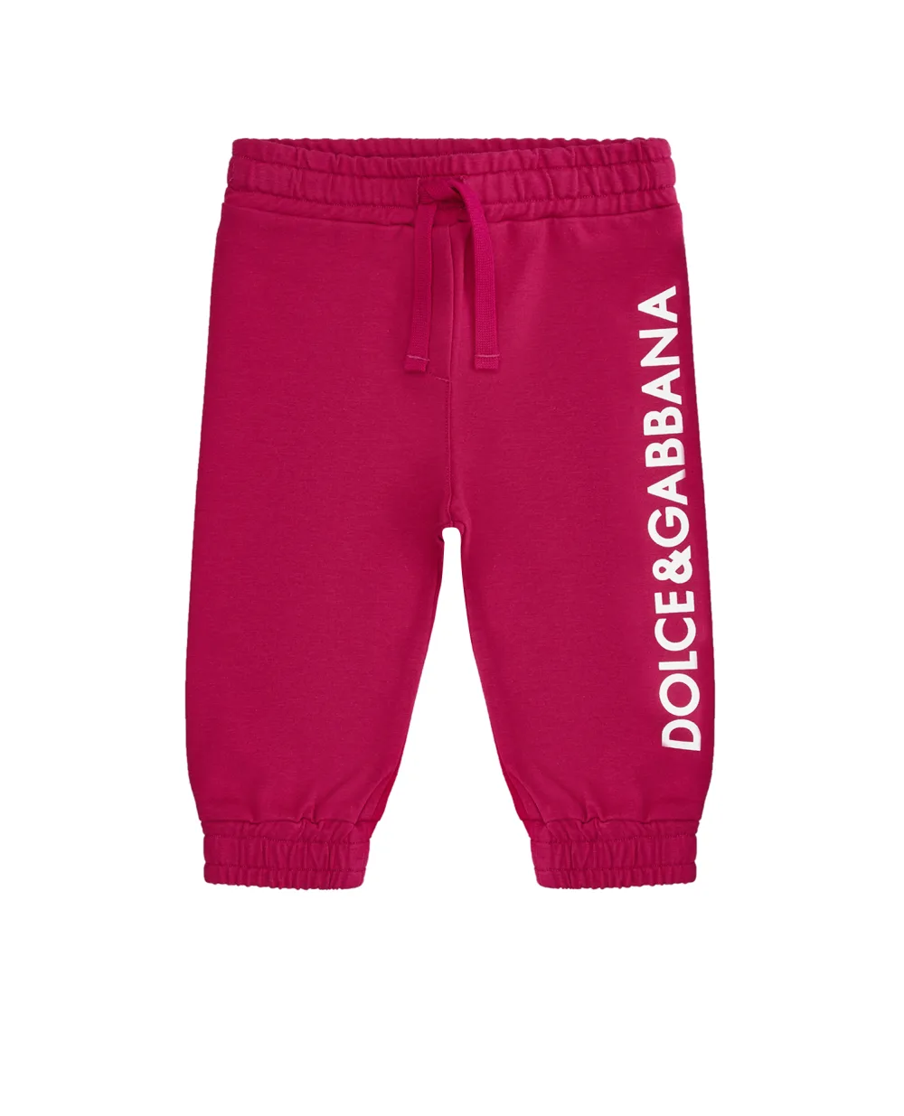 Детские спортивные брюки (костюм) Dolce&Gabbana Kids L2JPB0-G7J6W, малиновый цвет • Купить в интернет-магазине Kameron
