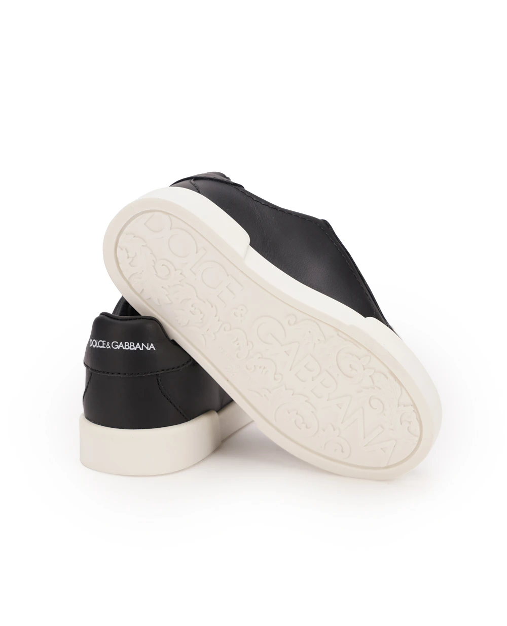 Детские кеды Dolce&Gabbana Kids DA0724-A3444-S, черный цвет • Купить в интернет-магазине Kameron