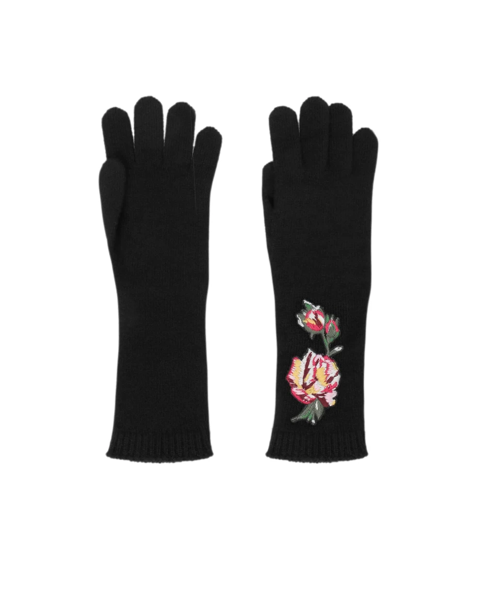 Дитячі вовняні рукавички Dolce&Gabbana Kids LB6A33-LK5V0, чорний колір • Купити в інтернет-магазині Kameron