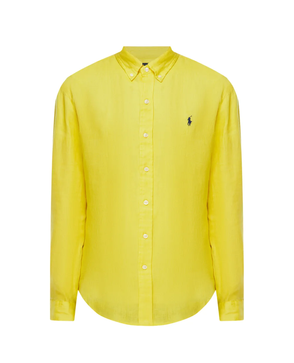 Льняная рубашка Polo Ralph Lauren 710829443019, желтый цвет • Купить в интернет-магазине Kameron