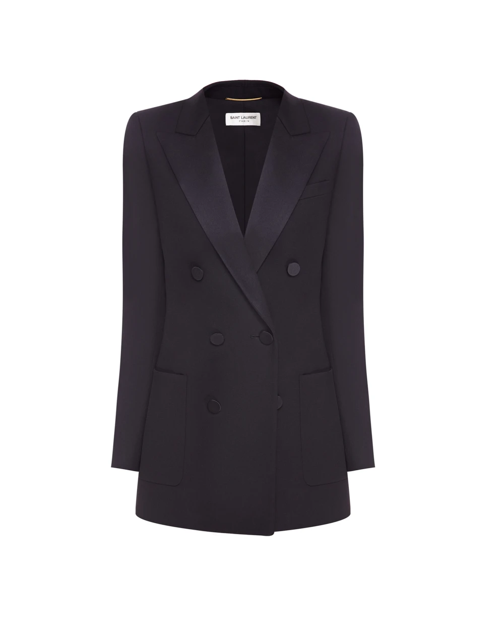 Шерстяной блейзер Saint Laurent 665488-Y512W, черный цвет • Купить в интернет-магазине Kameron