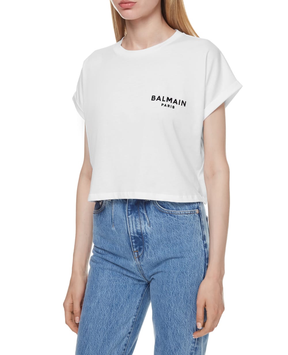 Футболка Balmain WF1EE005B013, белый цвет • Купить в интернет-магазине Kameron
