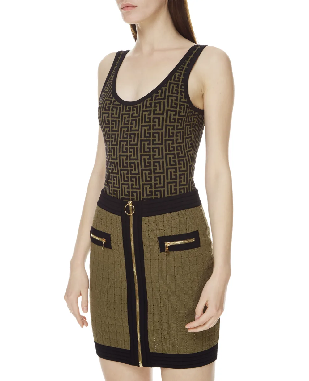 Шерстяное боди Balmain WF0BA010K253, разноцветный цвет • Купить в интернет-магазине Kameron