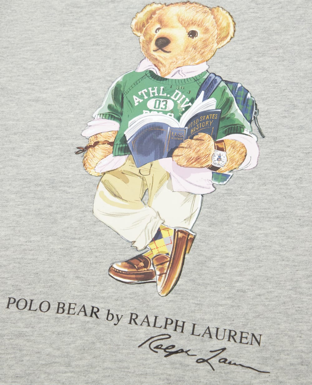 Детская футболка Polo Bear Polo Ralph Lauren Kids 323853828008, серый цвет • Купить в интернет-магазине Kameron