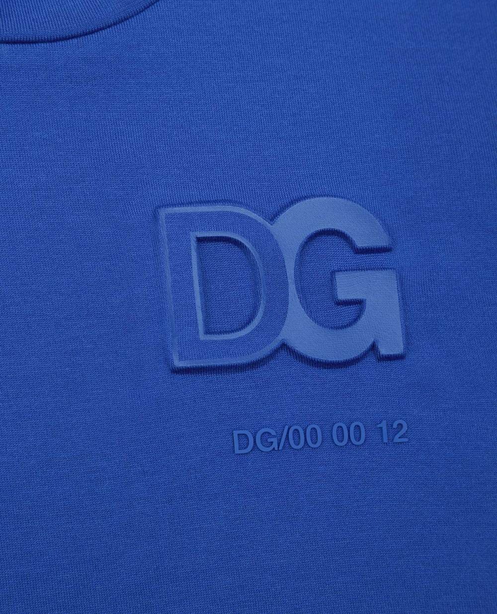 Футболка Dolce&Gabbana Kids L4JTDH-G7A5Z-B, синий цвет • Купить в интернет-магазине Kameron