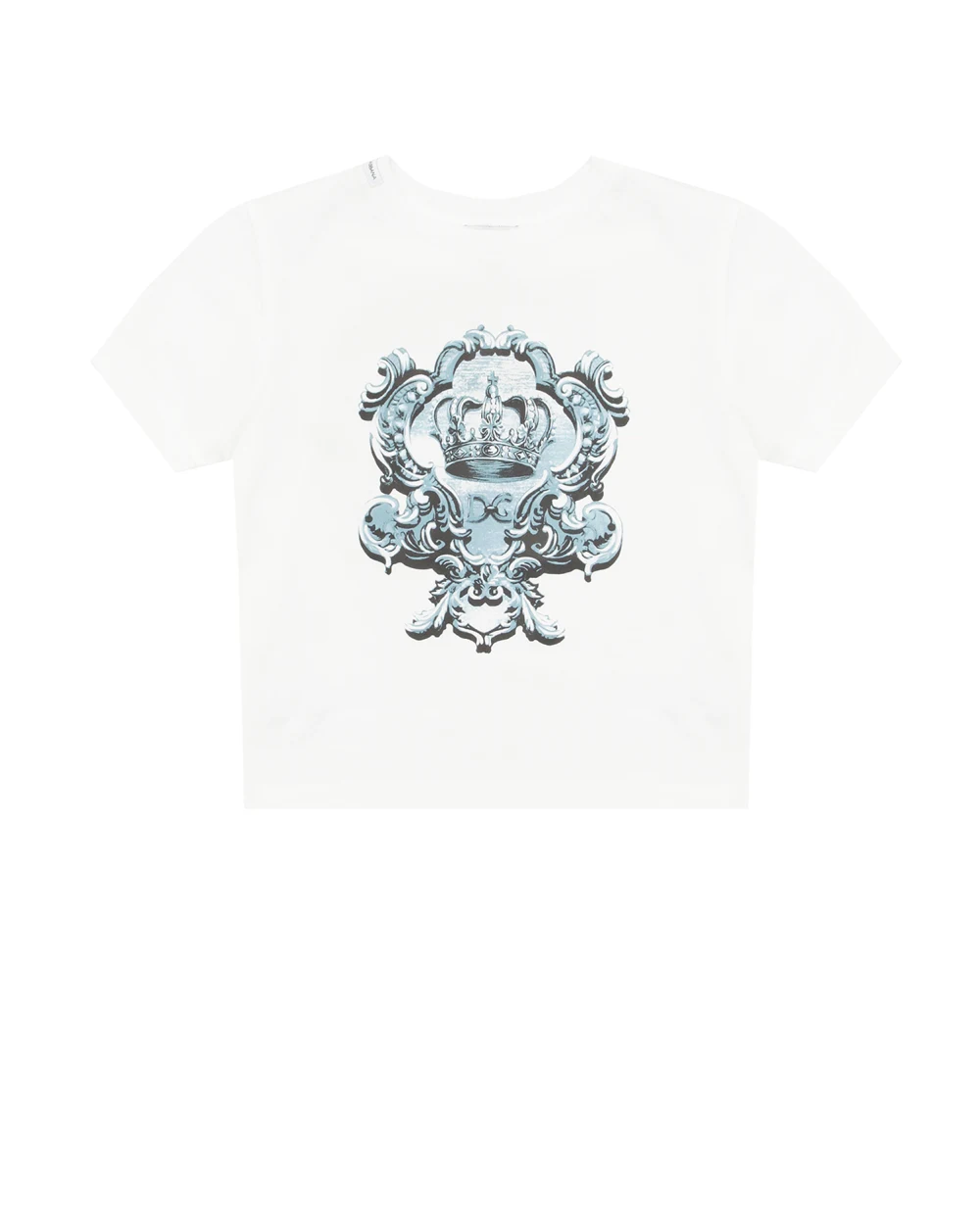 Футболка Dolce&Gabbana Kids L4JT8A-G7YBK-B, белый цвет • Купить в интернет-магазине Kameron