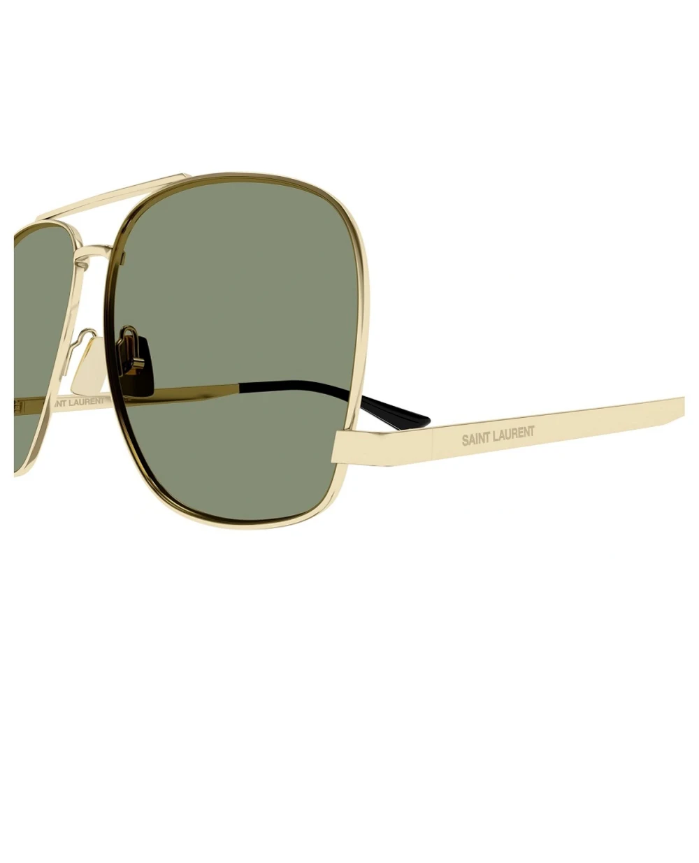 Солнцезащитные очки Saint Laurent SL 653 LEON-003, золотой цвет • Купить в интернет-магазине Kameron