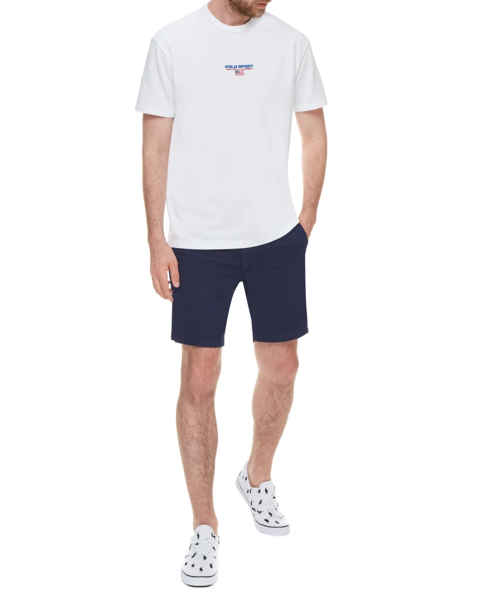 Льняные шорты Polo Ralph Lauren 710795010003, синий цвет • Купить в интернет-магазине Kameron