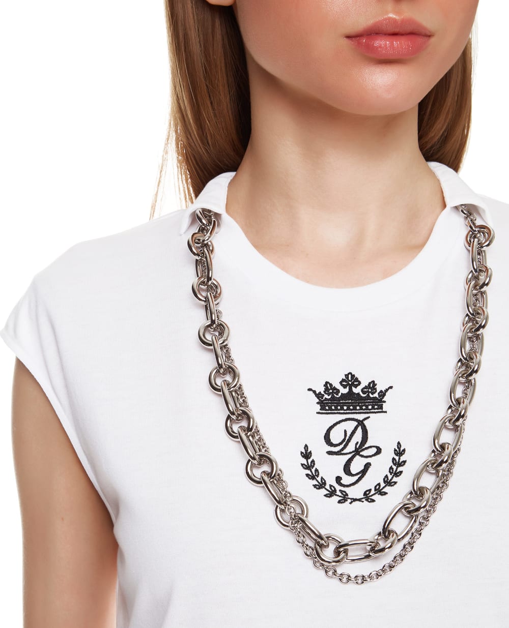 Футболка Dolce&Gabbana F8M37Z-G7XGB, белый цвет • Купить в интернет-магазине Kameron