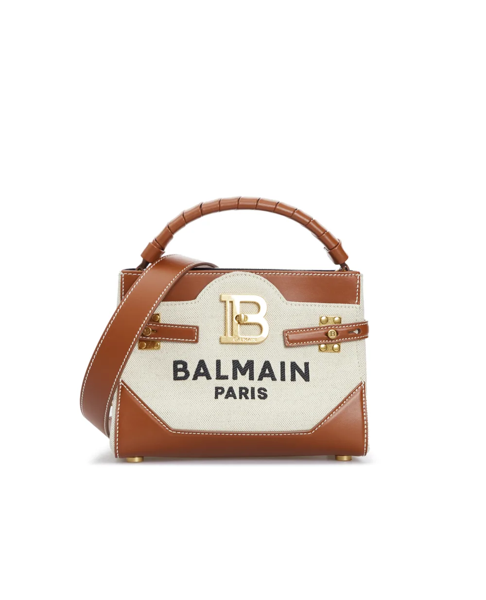 Сумка B-Buzz Top Handle 22 Balmain BN1DA797TCFE, коричневый цвет • Купить в интернет-магазине Kameron