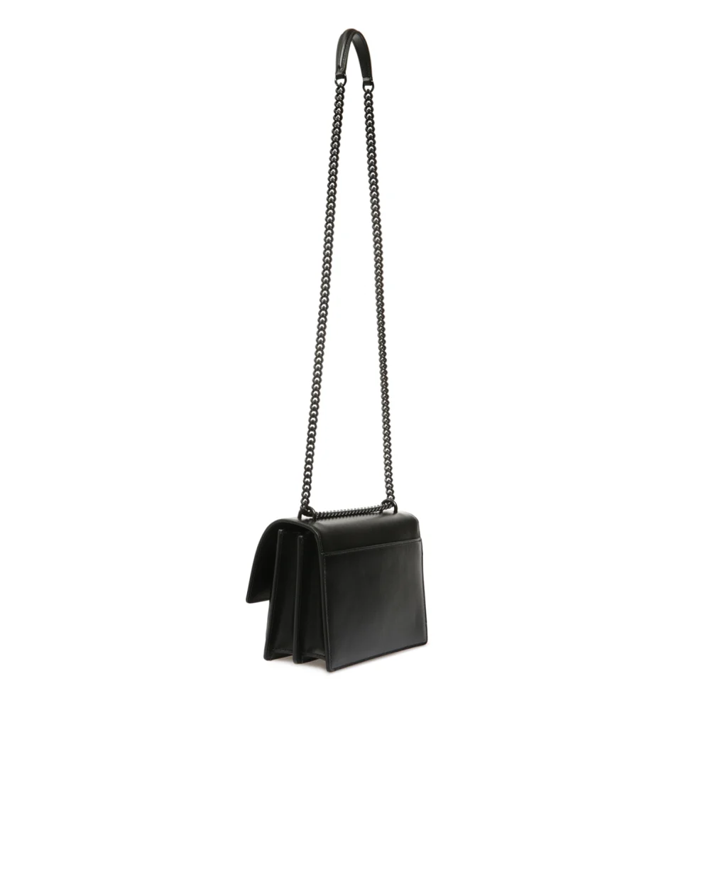Кожаная сумка Sunset Medium Saint Laurent 442906-D420U-, черный цвет • Купить в интернет-магазине Kameron