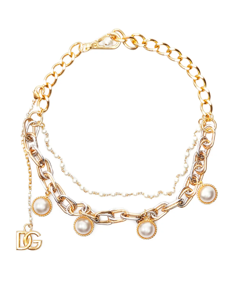 Колье Dolce&Gabbana WNN6N7-W1111, золотой цвет • Купить в интернет-магазине Kameron