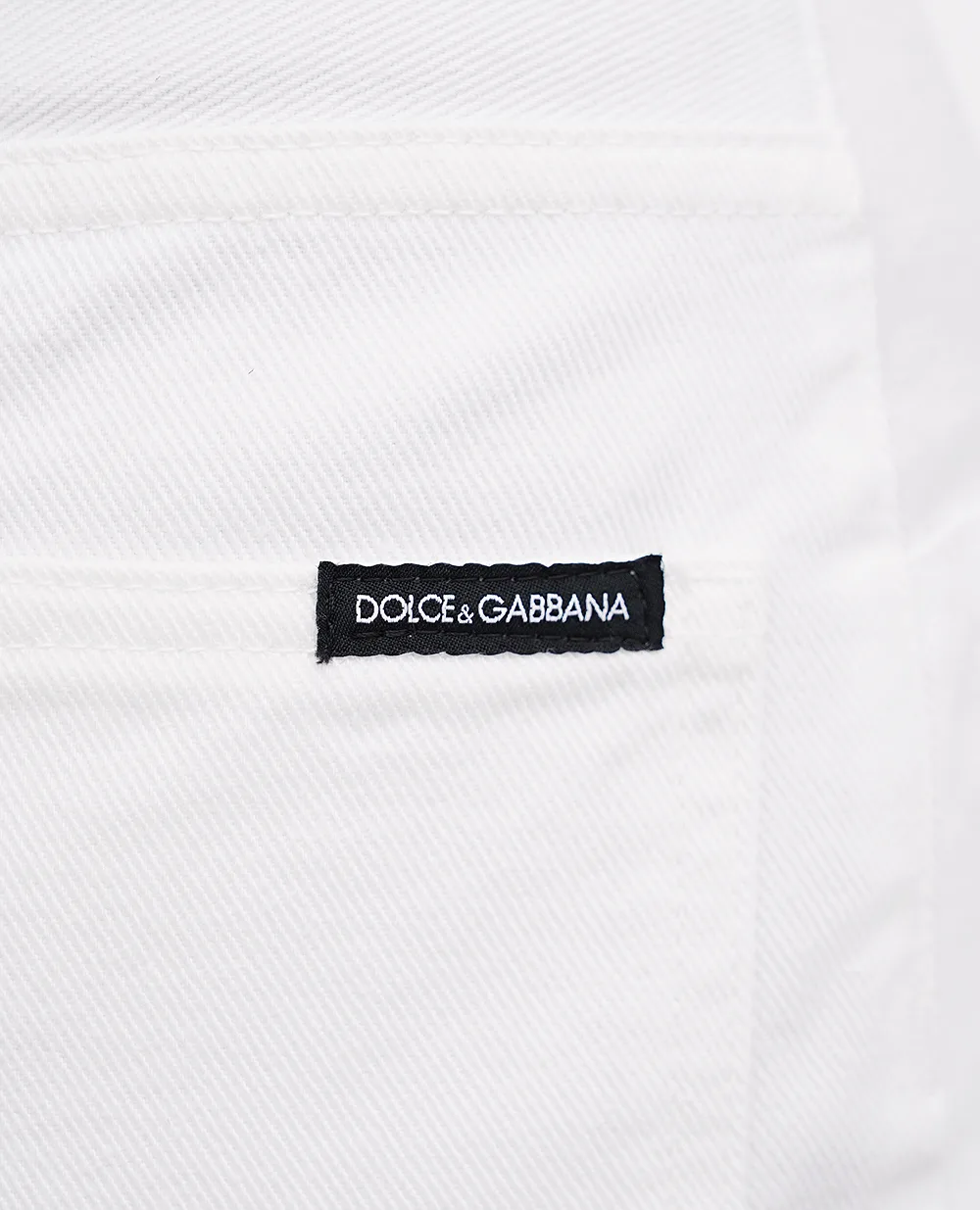 Джинси Dolce&Gabbana FTC5OD-G8KZ4, білий колір • Купити в інтернет-магазині Kameron