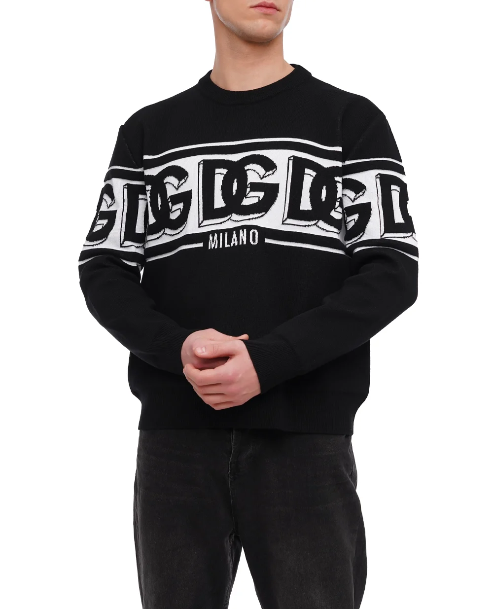 Свитер Dolce&Gabbana GXM96T-JEMK9, черный цвет • Купить в интернет-магазине Kameron