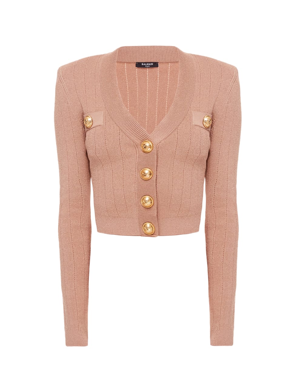 Кардиган Balmain XF1KL001KB07, бежевый цвет • Купить в интернет-магазине Kameron