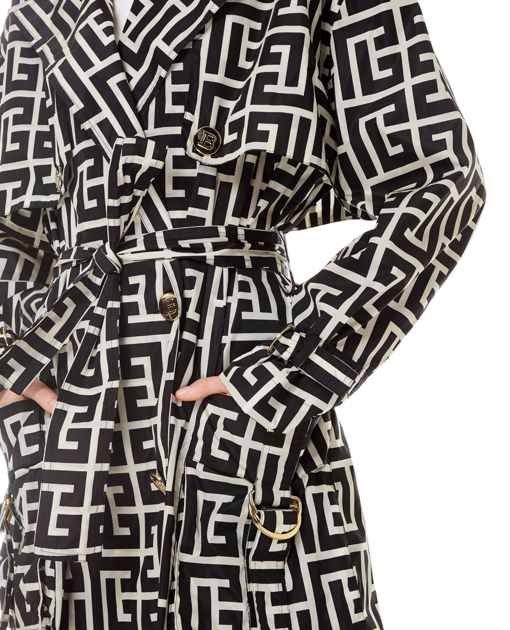 Тренч Balmain XF1TL030XB33, разноцветный цвет • Купить в интернет-магазине Kameron