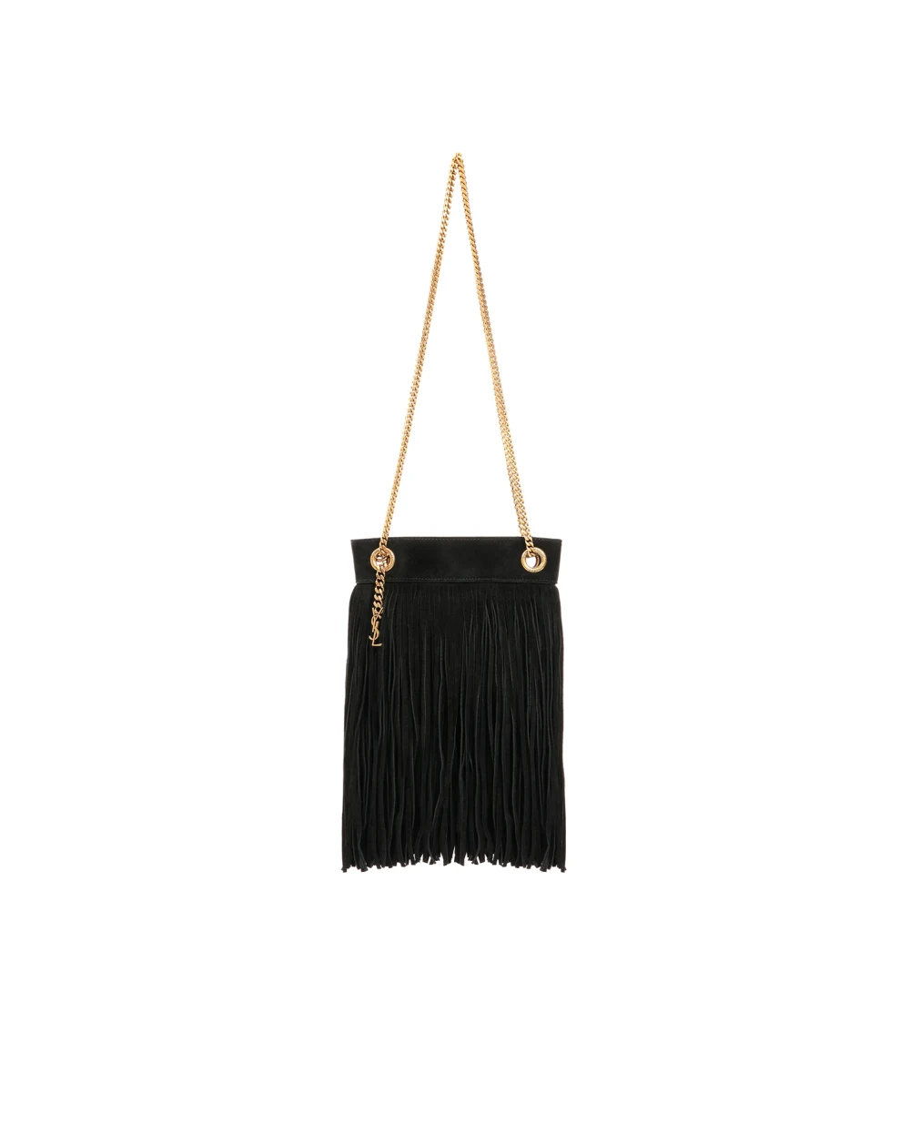 Замшевая сумка Grace small Saint Laurent 633753-0U0IW-, черный цвет • Купить в интернет-магазине Kameron