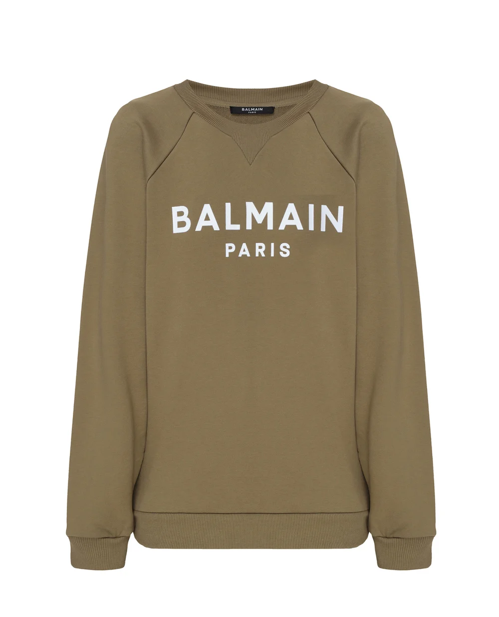 Свитшот Balmain VF13691B014-S, оливковый цвет • Купить в интернет-магазине Kameron