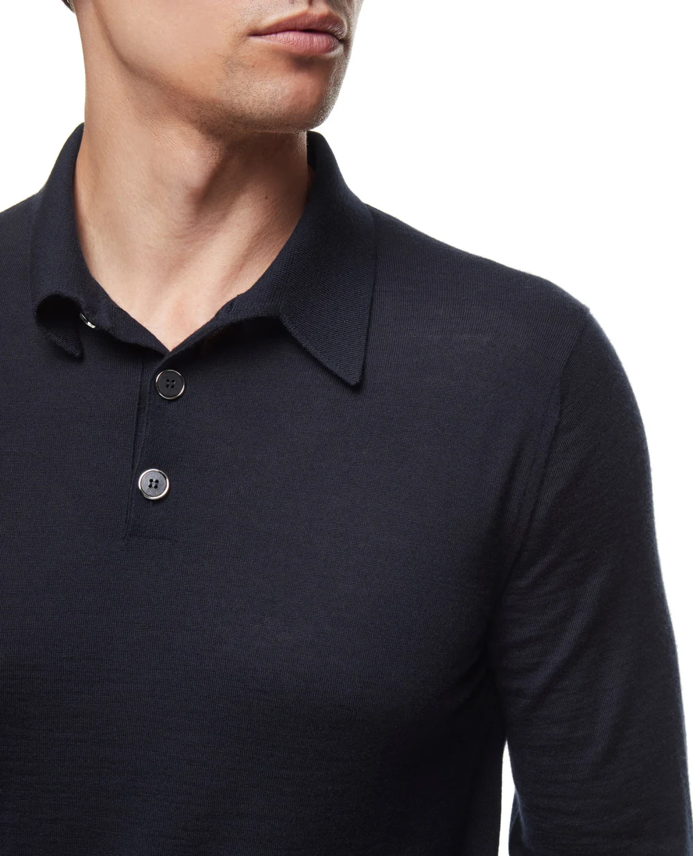 Кашемірове поло Dolce&Gabbana GX619T-JAWND, темно-синій колір • Купити в інтернет-магазині Kameron