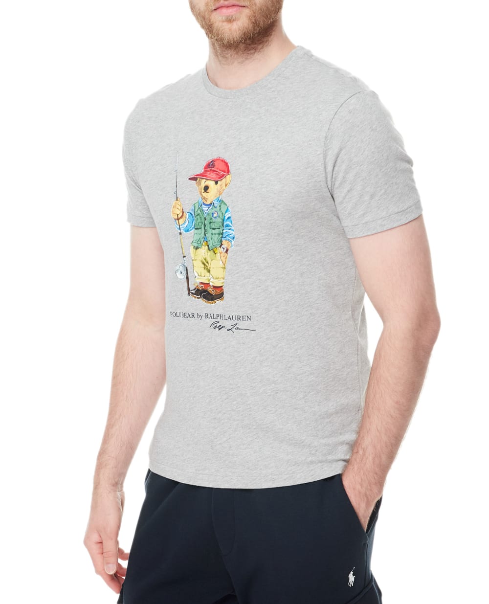 Футболка Polo Bear Polo Ralph Lauren 710853310019, серый цвет • Купить в интернет-магазине Kameron