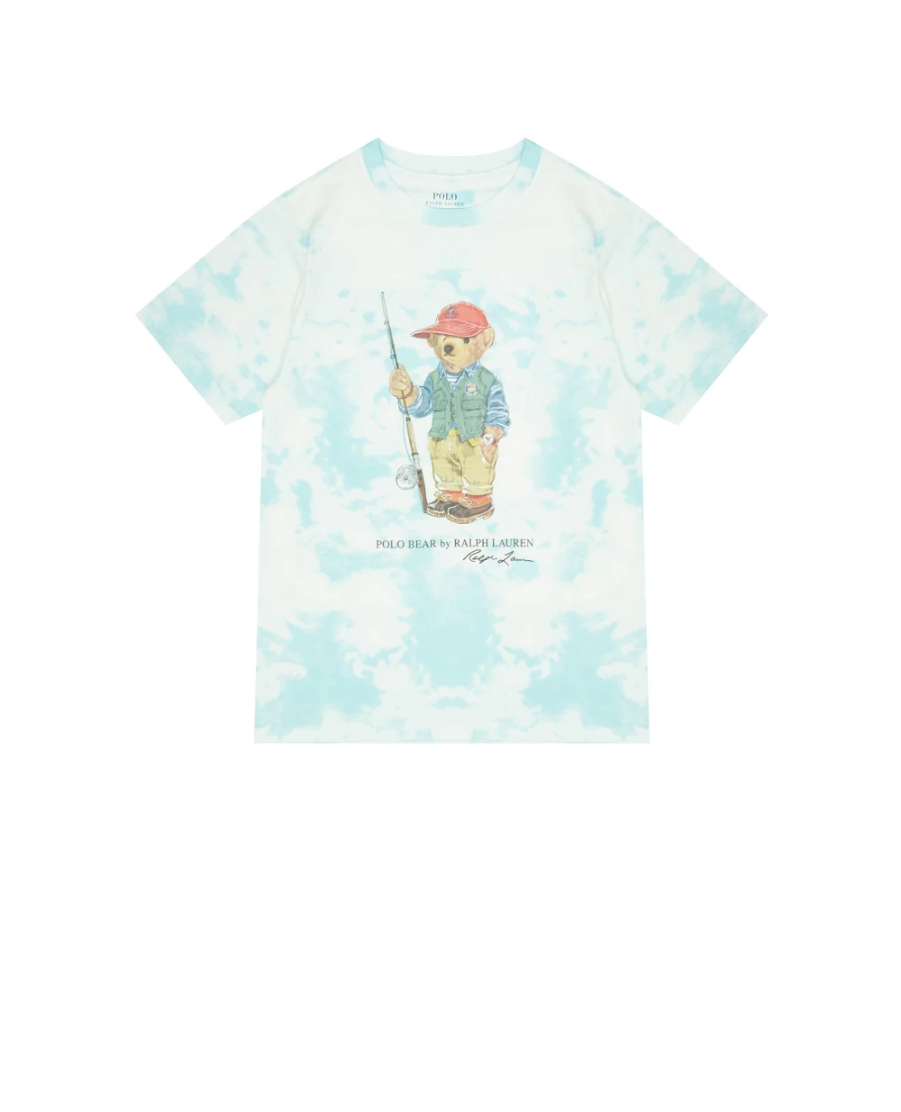 Детская футболка Polo Bear Polo Ralph Lauren Kids 323905257001, голубой цвет • Купить в интернет-магазине Kameron