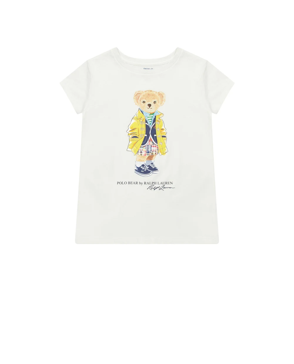 Детская футболка Polo Bear Polo Ralph Lauren Kids 313901142001, белый цвет • Купить в интернет-магазине Kameron