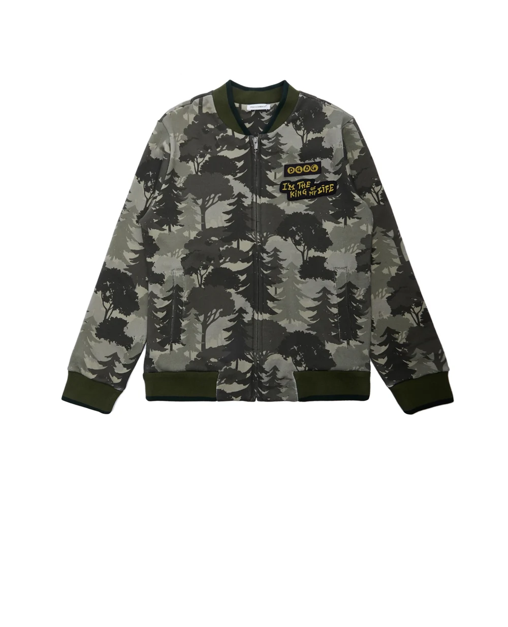 Спортивная кофта Dolce&Gabbana Kids L4JW3C-G7XLJ-S, зеленый цвет • Купить в интернет-магазине Kameron