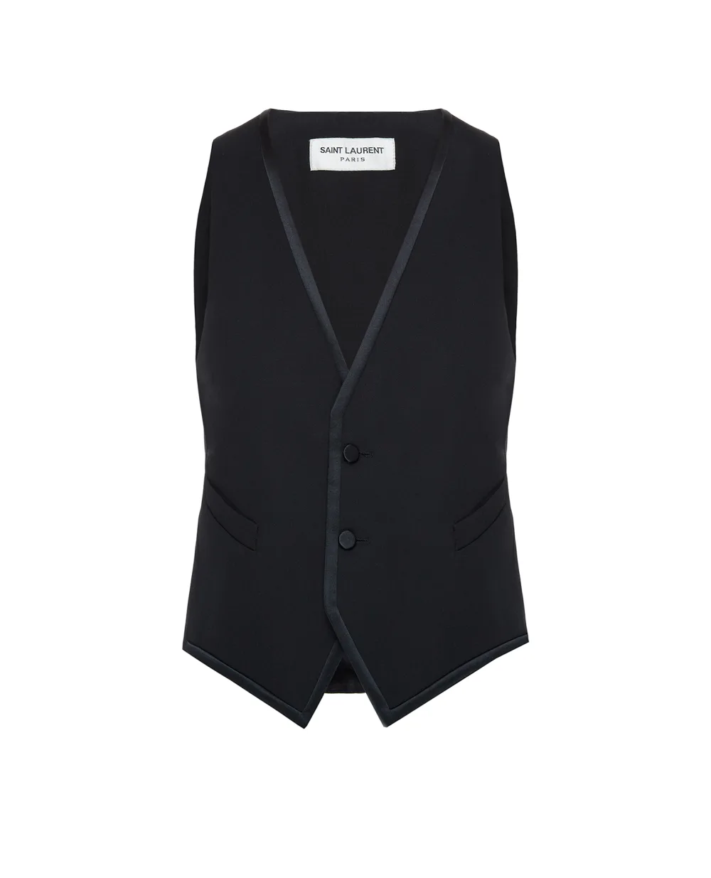 Шерстяной жилет Saint Laurent 614544-Y512W-, черный цвет • Купить в интернет-магазине Kameron