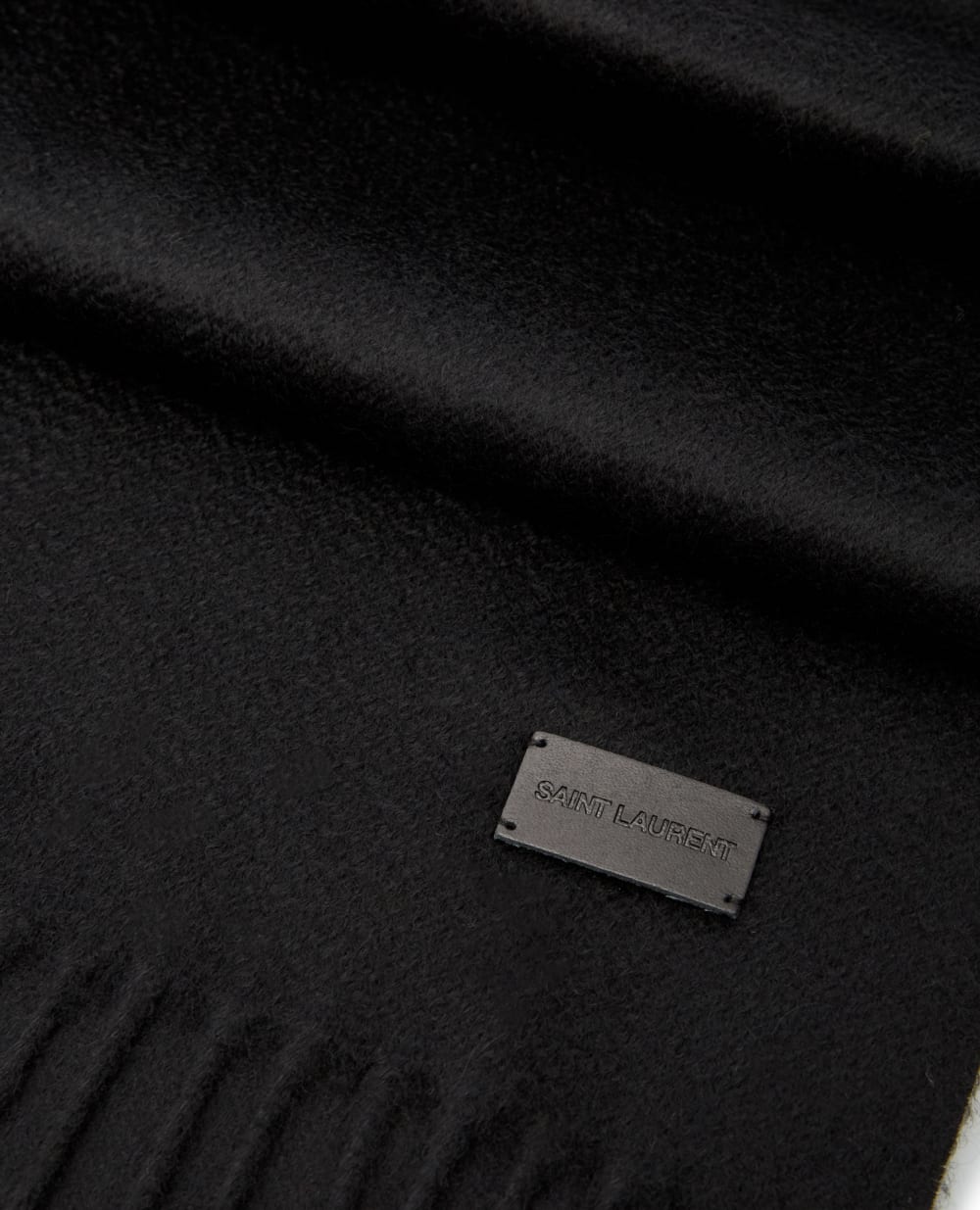 Кашемировый шарф Saint Laurent 490896-3Y201, черный цвет • Купить в интернет-магазине Kameron