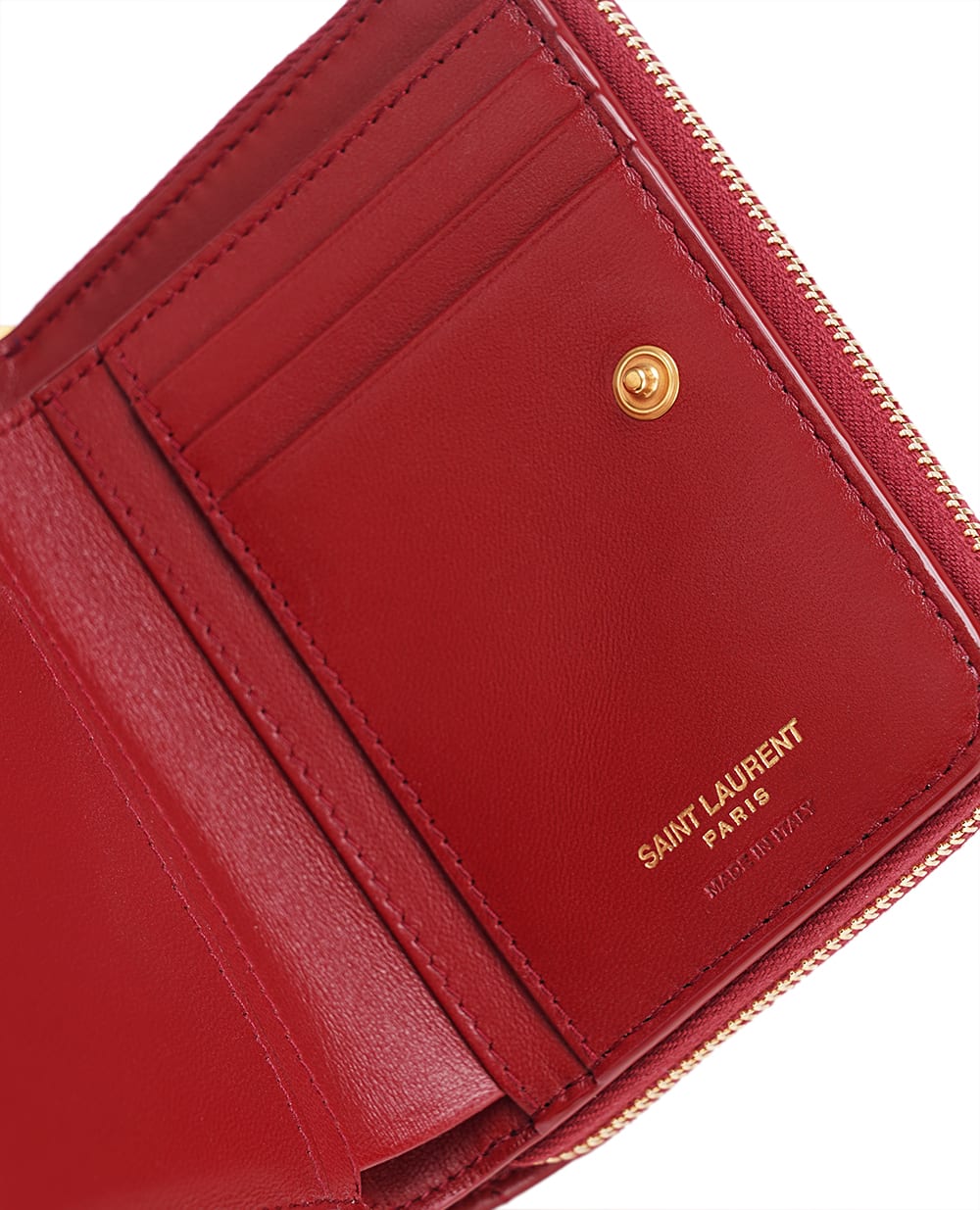 Кошелек Saint Laurent 668288-AAA44, бордовый цвет • Купить в интернет-магазине Kameron