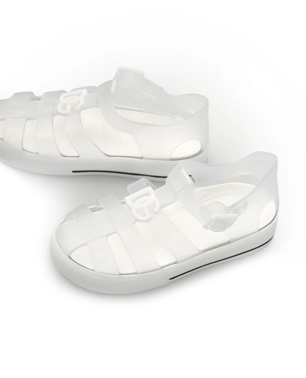 Сандали Dolce&Gabbana Kids DN0115-AT079, прозрачный цвет • Купить в интернет-магазине Kameron