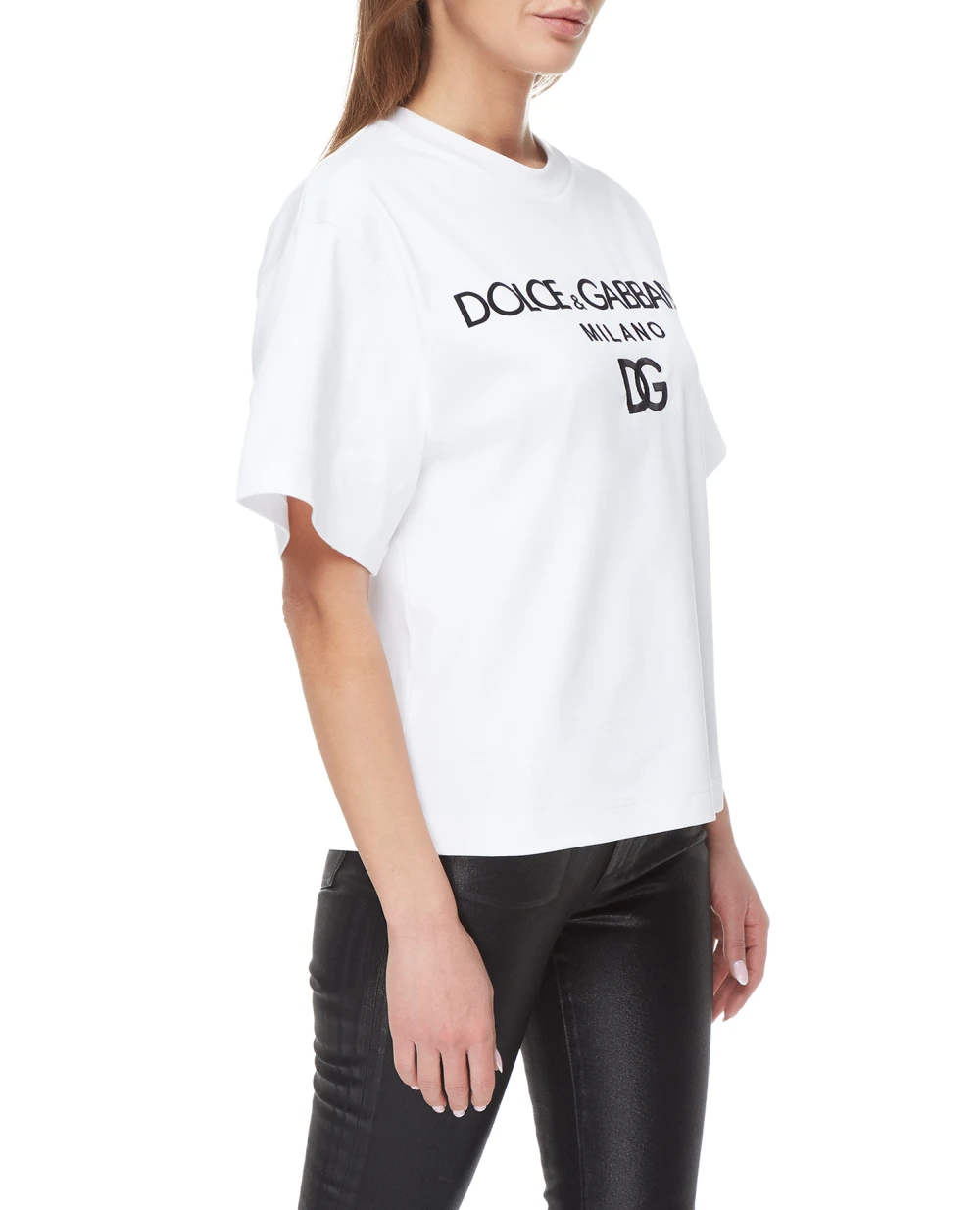 Футболка Dolce&Gabbana F8O48Z-G7E2I, белый цвет • Купить в интернет-магазине Kameron