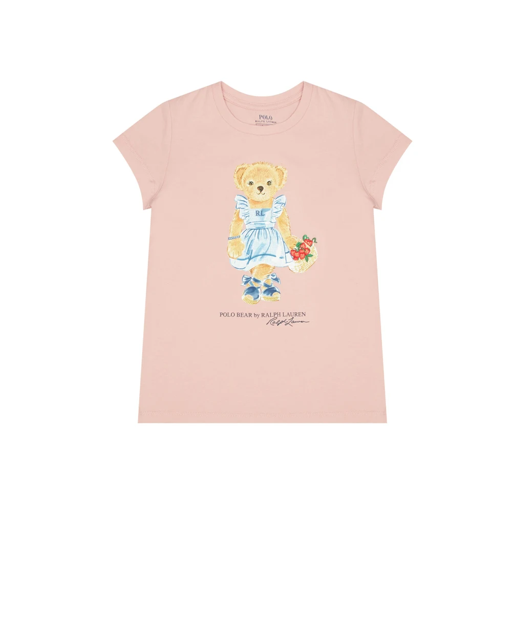 Детская футболка Polo Bear Polo Ralph Lauren Kids 312903888002, розовый цвет • Купить в интернет-магазине Kameron