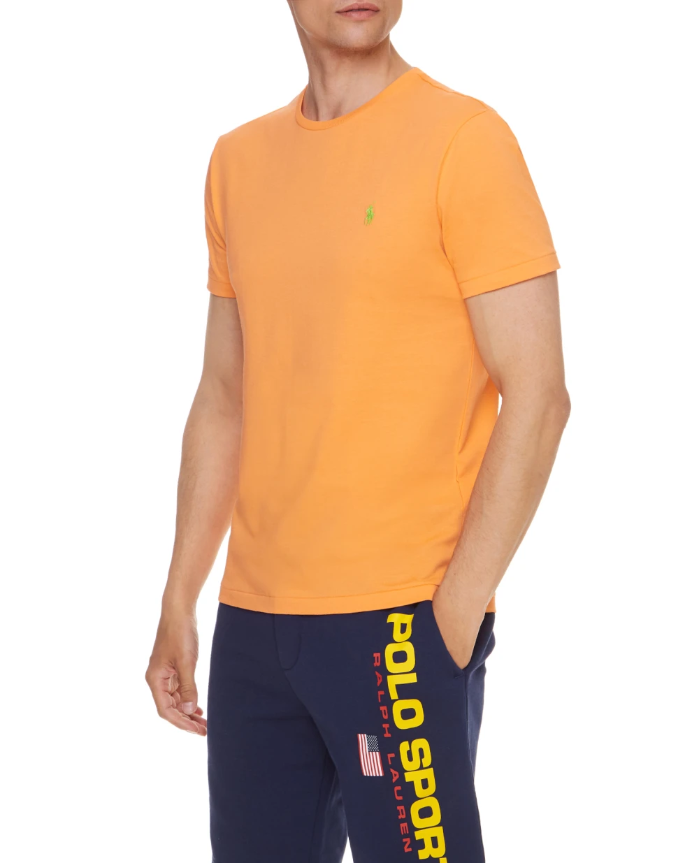 Футболка Polo Ralph Lauren 710671438206, оранжевый цвет • Купить в интернет-магазине Kameron