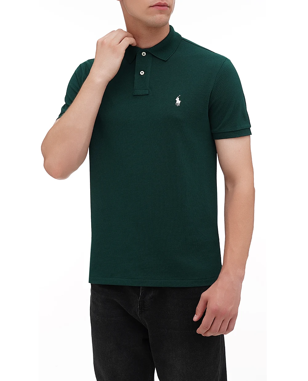 Поло Mesh Polo Ralph Lauren 710680784380, зеленый цвет • Купить в интернет-магазине Kameron