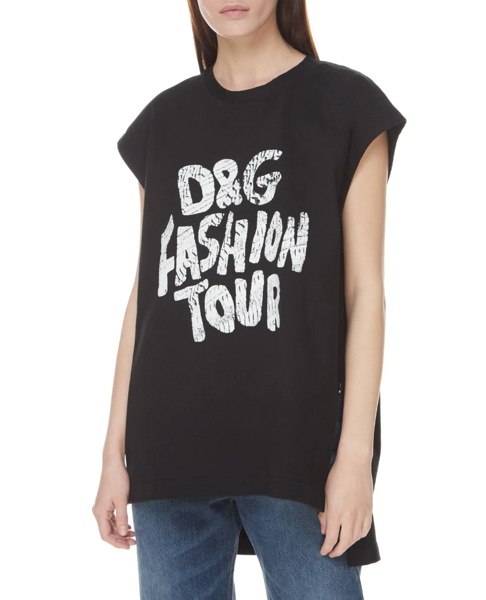 Футболка Dolce&Gabbana F8N82T-G7BET, черный цвет • Купить в интернет-магазине Kameron