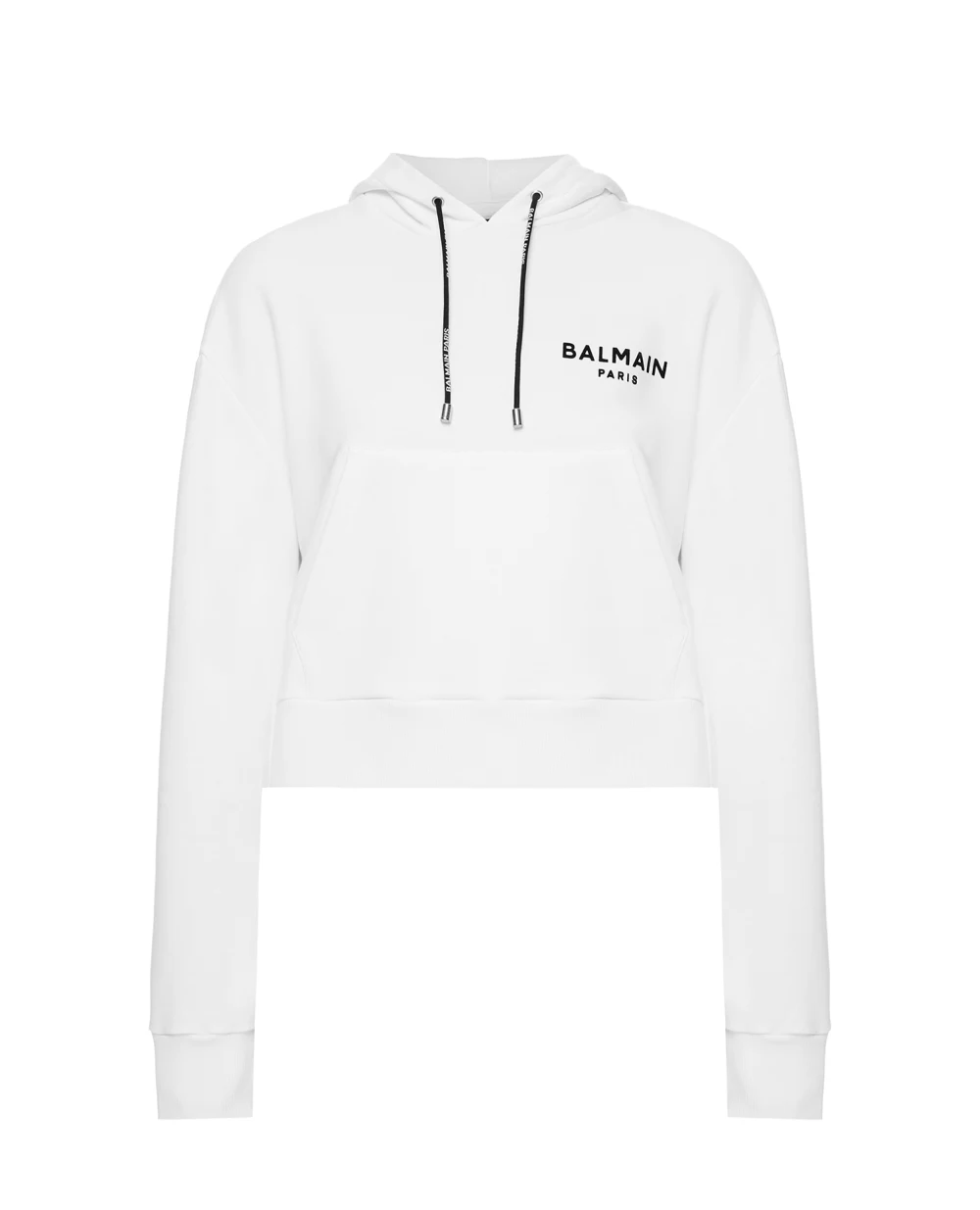 Худи Balmain WF1JP000B013, белый цвет • Купить в интернет-магазине Kameron