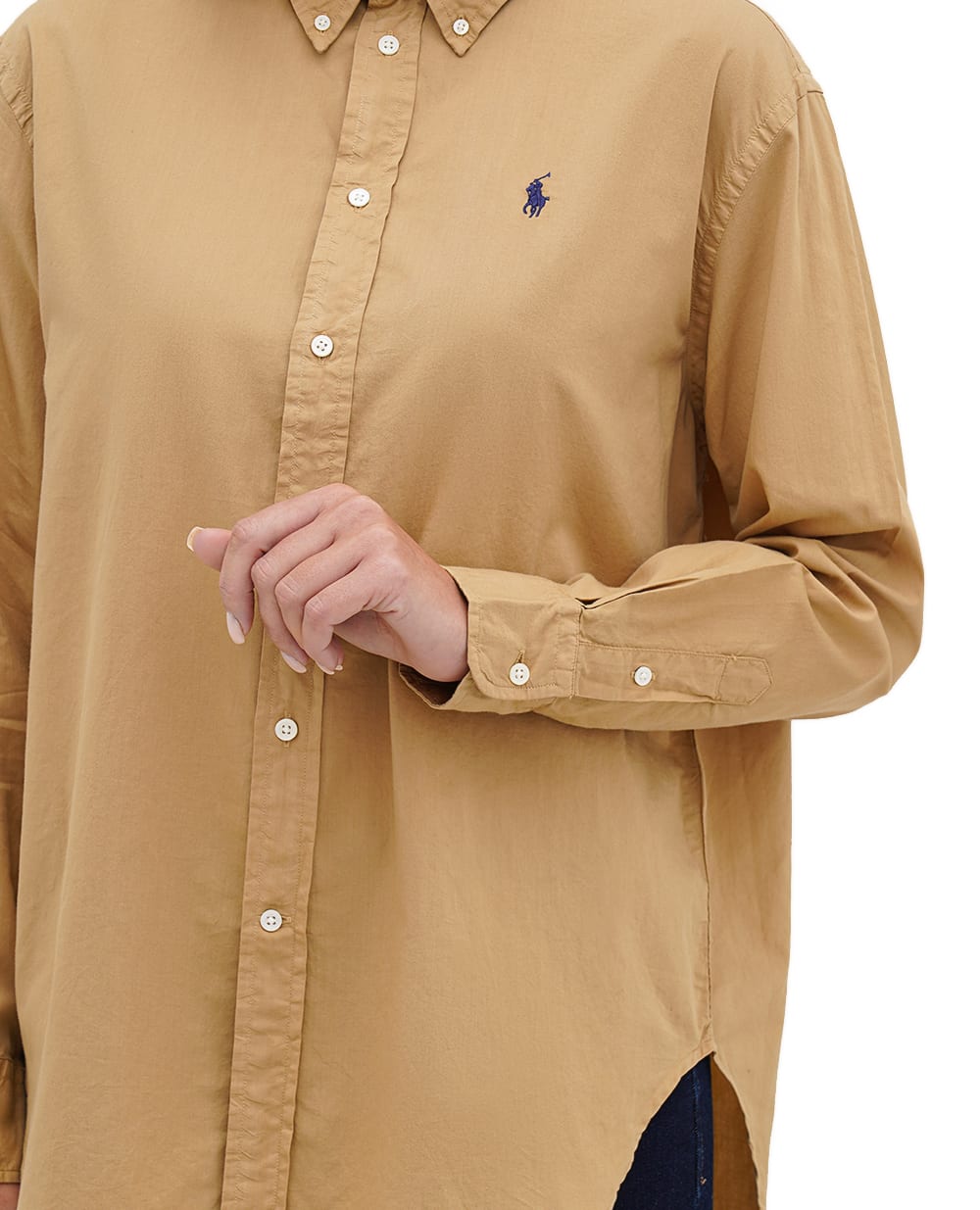 Рубашка Polo Ralph Lauren 211916277003, бежевый цвет • Купить в интернет-магазине Kameron