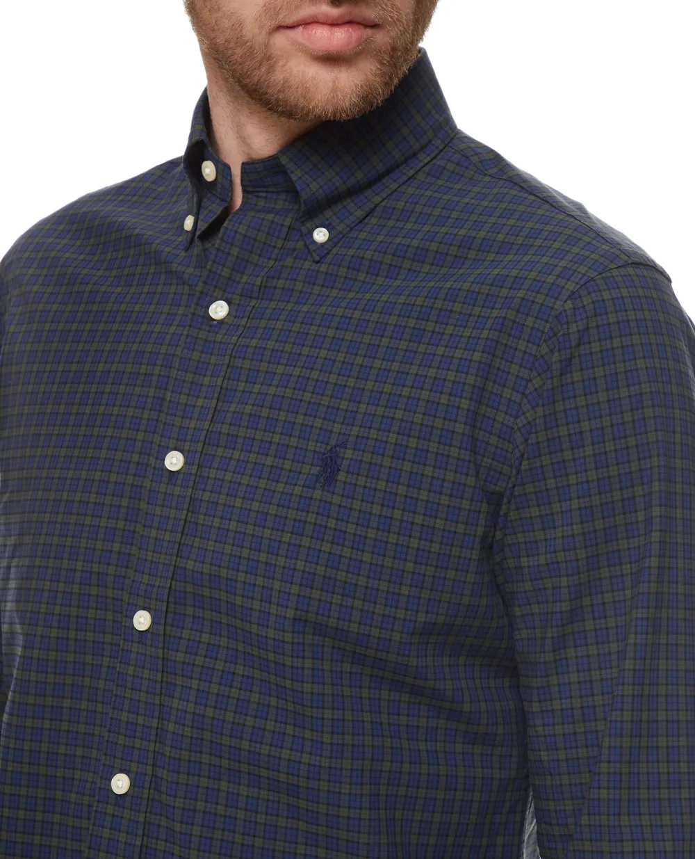 Рубашка Polo Ralph Lauren 710767399003, синий цвет • Купить в интернет-магазине Kameron