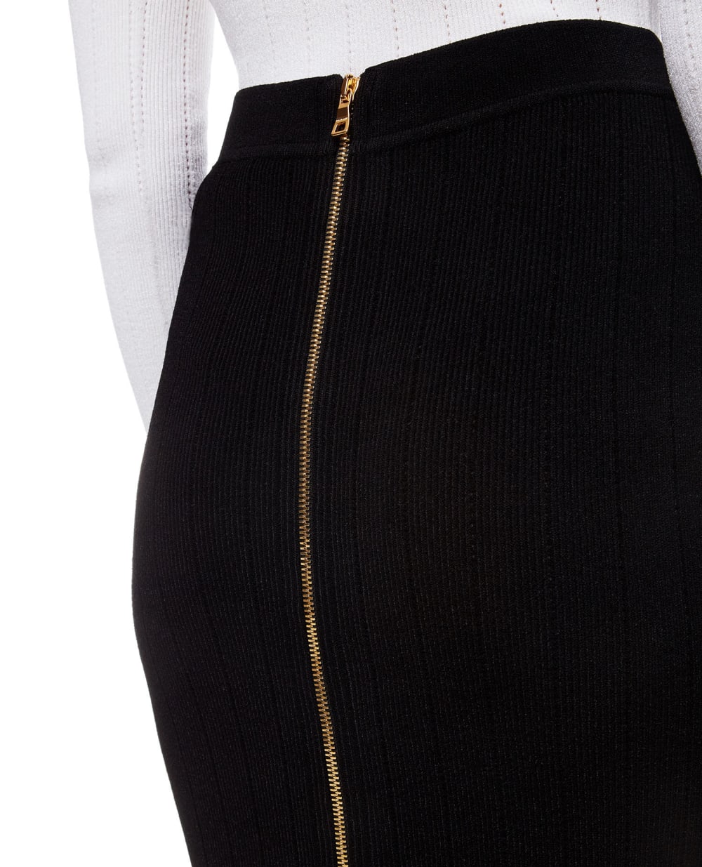 Юбка Balmain YF1LD066KB07, черный цвет • Купить в интернет-магазине Kameron