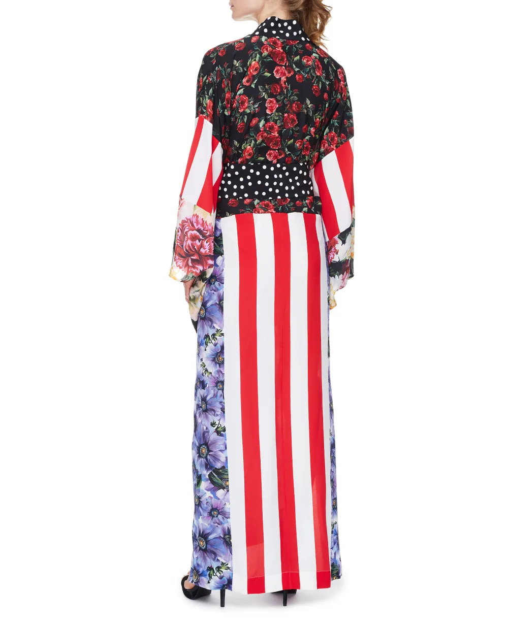 Шелковый кафтан Dolce&Gabbana F0U29T-GDY32, разноцветный цвет • Купить в интернет-магазине Kameron