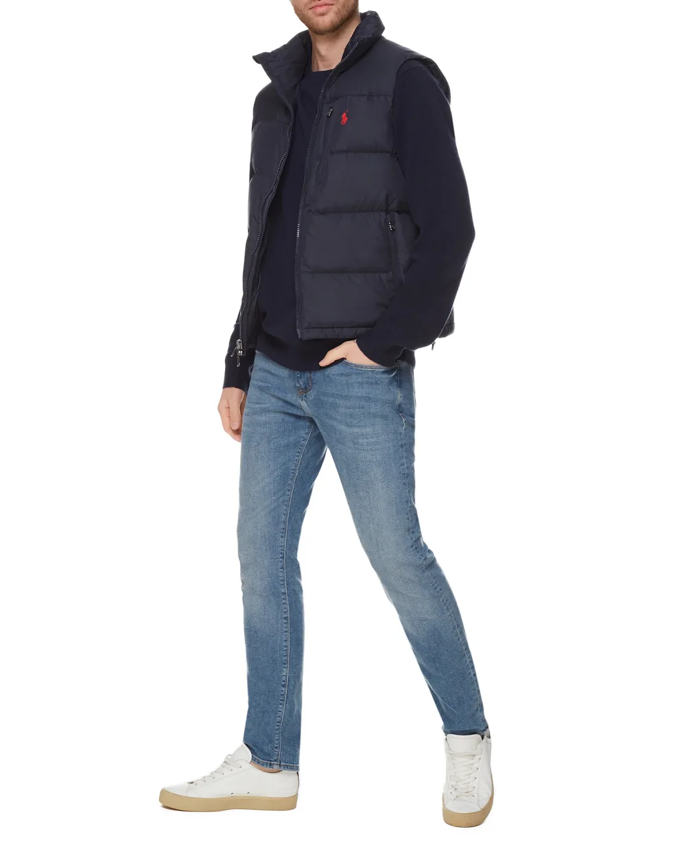 Шерстяной джемпер Polo Ralph Lauren 710667378004, синий цвет • Купить в интернет-магазине Kameron