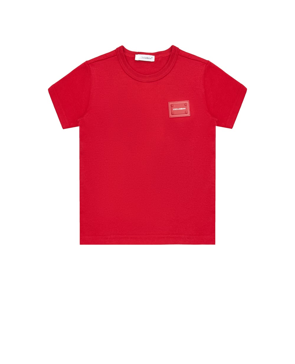 Детская футболка Dolce&Gabbana Kids L1JT7T-G7OLK, красный цвет • Купить в интернет-магазине Kameron
