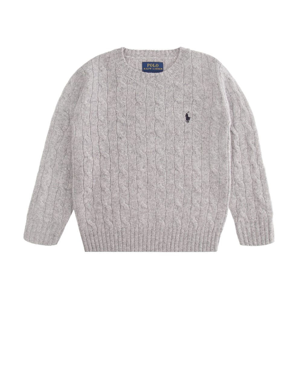 Шерстяной свитер Polo Ralph Lauren Kids 323702589006, серый цвет • Купить в интернет-магазине Kameron