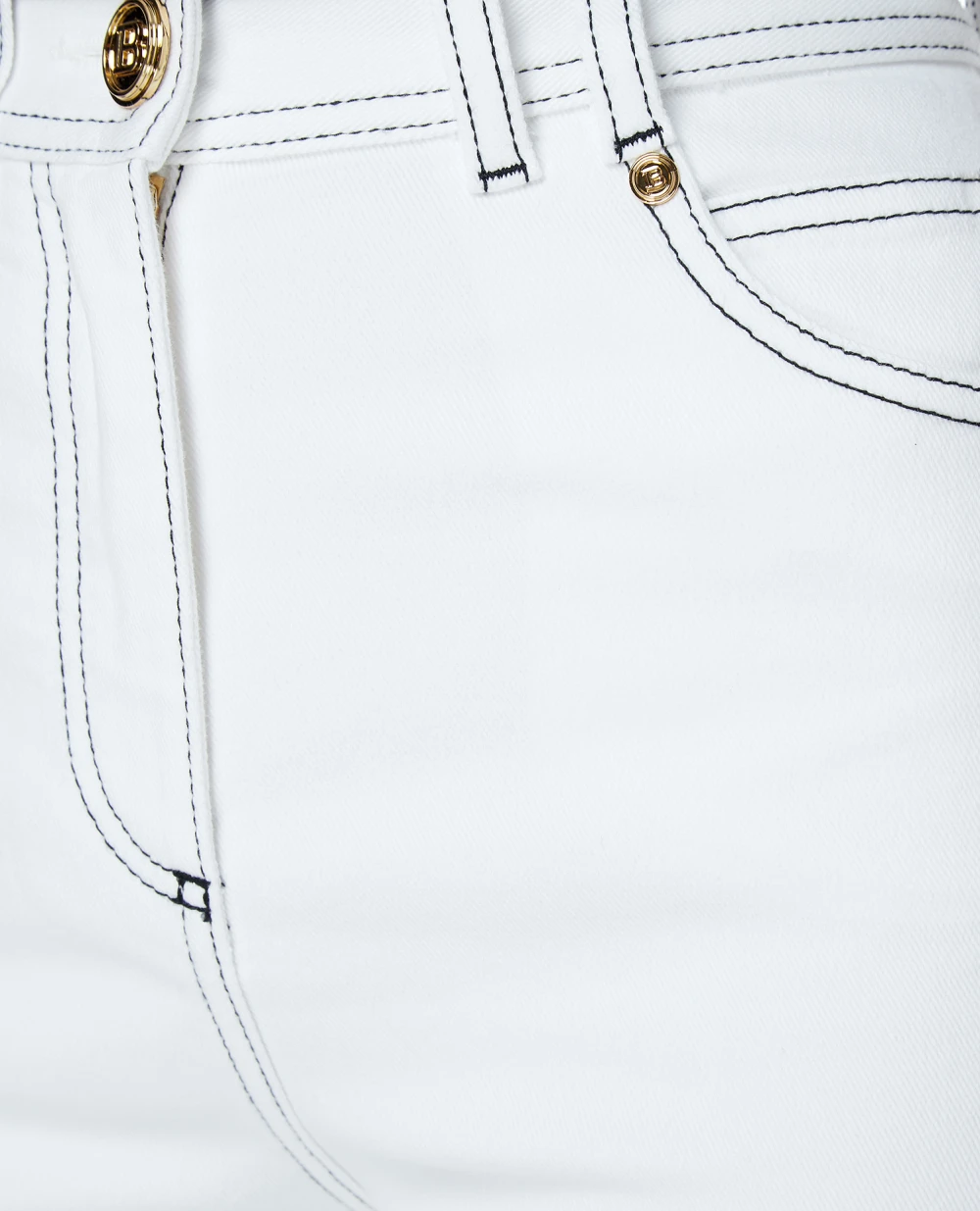 Шорты Balmain VF15425D087, белый цвет • Купить в интернет-магазине Kameron